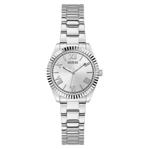 Guess Women’s Quartz Silver Stainless Steel Silver Dial 30mm Watch GW0687L1