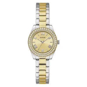 Guess Women’s Quartz Two-tone Stainless Steel Gold Dial 30mm Watch GW0841L2
