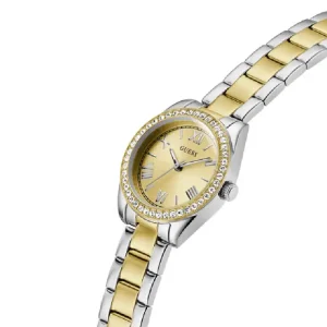 Guess Women’s Quartz Two-tone Stainless Steel Gold Dial 30mm Watch GW0841L2