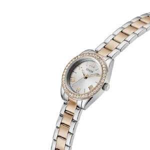 Guess Women’s Quartz Two-Tone Stainless Steel Silver Dial 30mm Watch GW0841L3