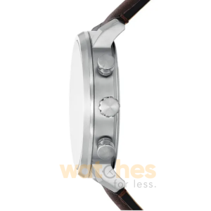 Alternative view of Fossil Men’s Chronograph Quartz Brown Leather Strap Olive Green Dial 43mm Watch BQ2932 (Without Tag)