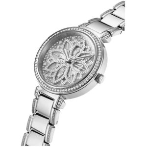 Guess Women’s Quartz Silver Stainless Steel Silver Dial 36mm Watch GW0528L1
