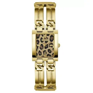Guess Women’s Quartz Gold Stainless Steel Leopard Print Dial 24mm Watch GW0807L2