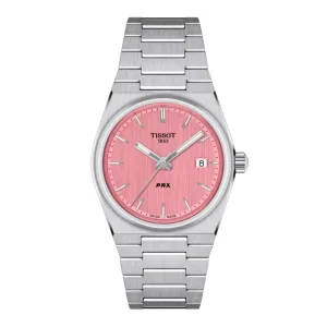 Tissot Unisex Quartz Swiss Made Silver Stainless Steel Pink Dial 35mm Watch T137.210.11.331.00