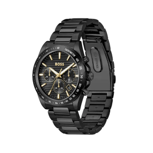 Hugo Boss Men’s Chronograph Quartz Black Stainless Steel Black Dial 41mm Watch 1514291