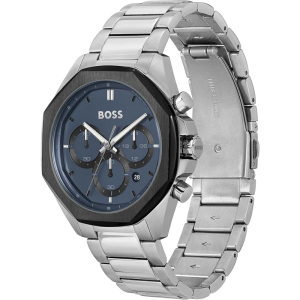 Hugo Boss Men’s Chronograph Quartz Silver Stainless Steel Navy Blue Dial 42mm Watch 1514015