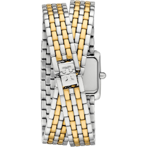 Tory Burch Women’s Quartz Two-Tone Stainless Steel Cream Dial 19mm Watch TBW1093 (Shelf Leftover)
