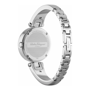Alternative view of Ferragamo Women’s Swiss Made Quartz Silver Stainless Steel Silver Dial 32mm Watch FIW040017 (Without Tag)