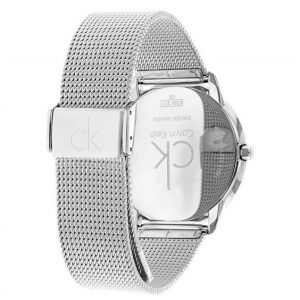 Alternative view of Calvin Klein Men’s Swiss Made Quartz Stainless Steel Blue Dial 40mm K3M2112N (Shelf Leftover)