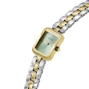 Guess Women’s Quartz Two-tone Stainless Steel Light Green Dial 22mm Watch GW0865L4