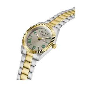 Guess Men’s Quartz Two Tone Stainless Steel Grey Dial 42mm Watch GW0265G15