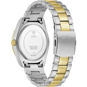 Guess Men’s Quartz Two Tone Stainless Steel Tiffany Blue Dial 42mm Watch GW0265G16