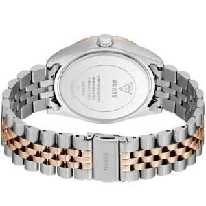 Guess Men’s Quartz Two Tone Stainless Steel Blue Dial 42mm Watch GW0977G5