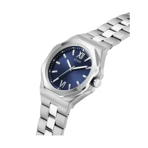 Guess Men’s Quartz Silver Stainless Steel Blue Dial 42mm Watch GW0849G1