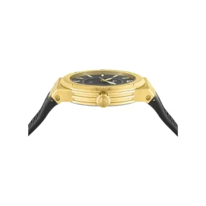 Ferragamo Men’s Swiss Made Quartz Black Silicone Strap Black Dial 44mm Watch SFHY02122 (Without Tag)