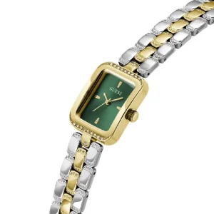 Guess Women’s Quartz Two-tone Stainless Steel Green Dial 22mm Watch GW0865L6