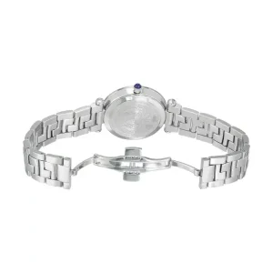 Versace Women’s Quartz Swiss Made Silver Stainless Steel Black Dial 35mm Watch VAI040016 (Without Tag)