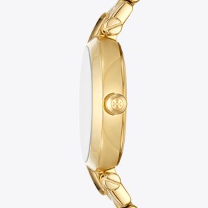 Alternative view of Tory Burch Women’s Quartz Gold Stainless Steel White Dial 30mm Watch TBW2045 (Shelf Leftover)