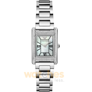 Emporio Armani Women’s Quartz Silver Stainless Steel Mother of Pearl Dial 32mm Watch AR11625