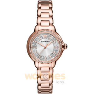 Emporio Armani Women’s Quartz Rose Gold Stainless Steel Silver Dial 32mm Watch AR11633