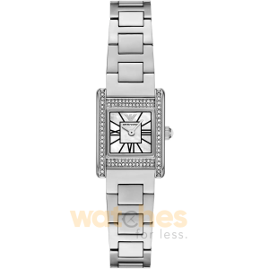 Emporio Armani Women’s Quartz Silver Stainless Steel Mother of Pearl Dial 20mm Watch AR11662
