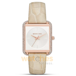 Michael Kors Women’s Quartz Cream Leather Strap White Dial 32mm Watch MK2610 (Without Tag)