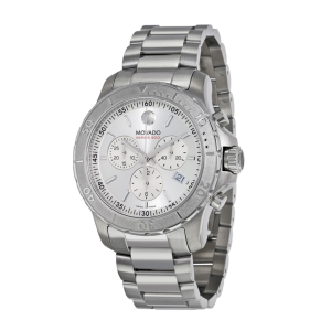 Movado Men’s Quartz Swiss Made Silver Stainless Steel Silver Dial 42mm Watch 2600111