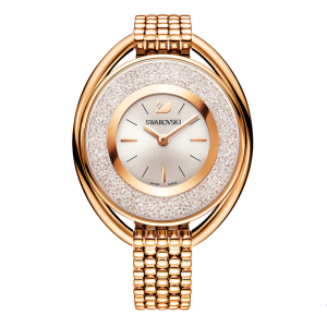 SWAROVSKI Women’s Swiss Made Quartz Rose Gold Stainless Steel Silver Dial 37mm Watch 5200341