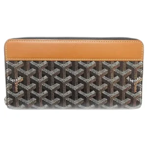 Goyard Matignon GM Black & Tan Wallet For Women MATIG2GMLTY01CL03P