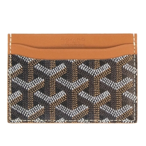 Goyard Saint-Sulpice Card BLACK & TAN Wallet For Unisex STSULPPMLTY01CL03X