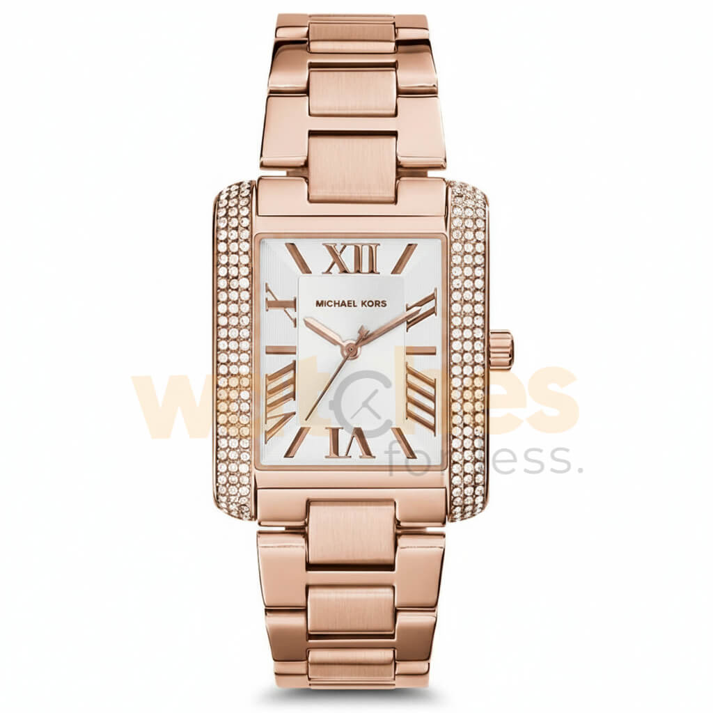 Michael Kors Women’s Quartz Rose Gold Stainless Steel White Dial 31mm Watch MK3255