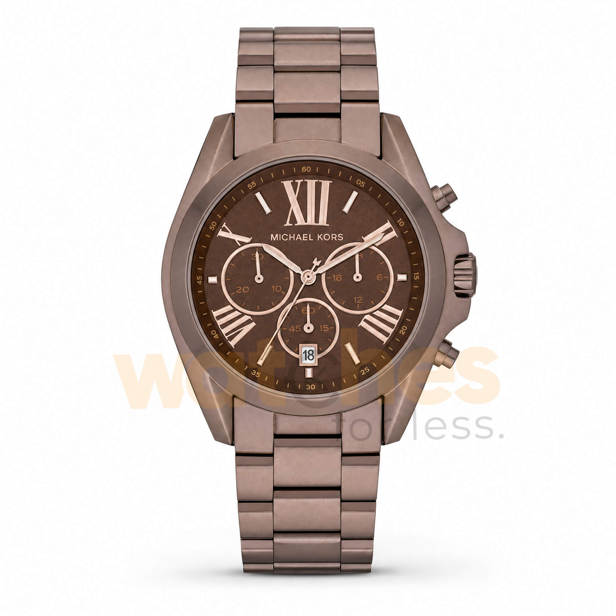 Michael Kors Unisex Quartz Brown Stainless Steel Brown Dial 43mm Watch MK5628