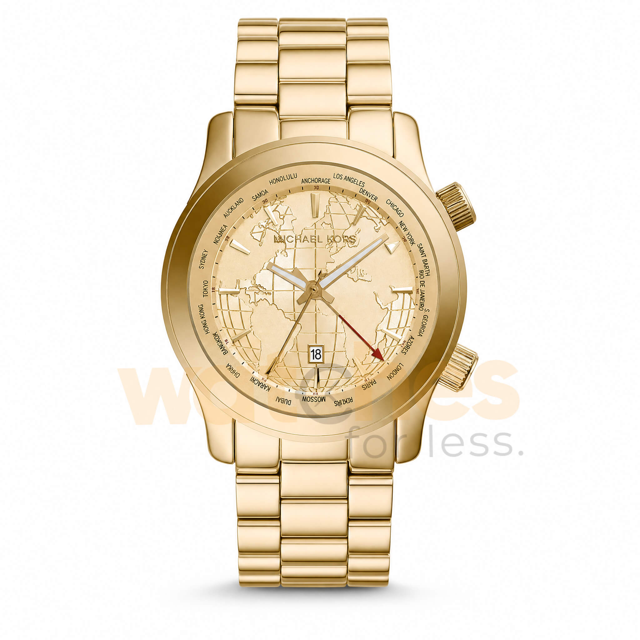 Michael Kors Women’s Quartz Gold Stainless Steel Gold Dial 43mm Watch MK5960