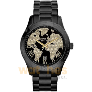 Michael Kors Women’s Quartz Black Stainless Steel Black Dial 44mm Watch MK6091