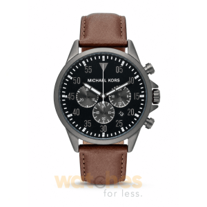 Michael Kors Men’s Quartz Brown Leather Strap Black Dial 45mm Watch MK8536 UAE DUBAI AJMAN SHARJAH ABU DHABI RAS AL KHAIMA UMM UL QUWAIN ALAIN FUJAIRAH