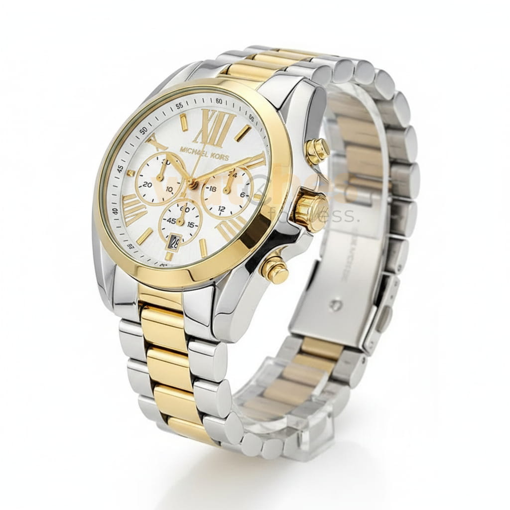 Michael Kors Women’s Quartz Stainless Steel White Dial 36mm Watch MK5974 (Shelf Leftover)