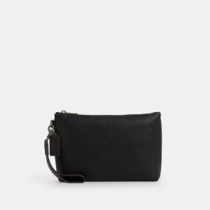 Coach Men’s Pouch in Black (Size: L24.8cm, H17.8cm, W7.6.4cm) CCF33