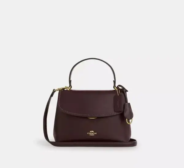 COACH Emory Top Handle Brown Bag (Size: L 25.4cm, H 17.8cm, W 10.8cm) CCE54-1