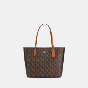 Coach Signature Canvas Tote Spacious Everyday Shoulder Bag (Size: L33.0cm H29.0cm W16.0cm) CBM58