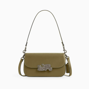 Coach Harper Shoulder Bag Structured Leather Everyday Shoulder Bag (Size: L24.13cm, H13cm, W5.72cm) CCE65-1