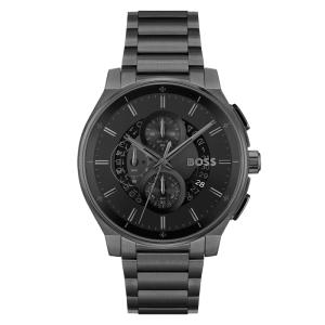 Hugo Boss Men’s Chronograph Quartz Black Stainless Steel Black Dial 44mm Watch 1514192