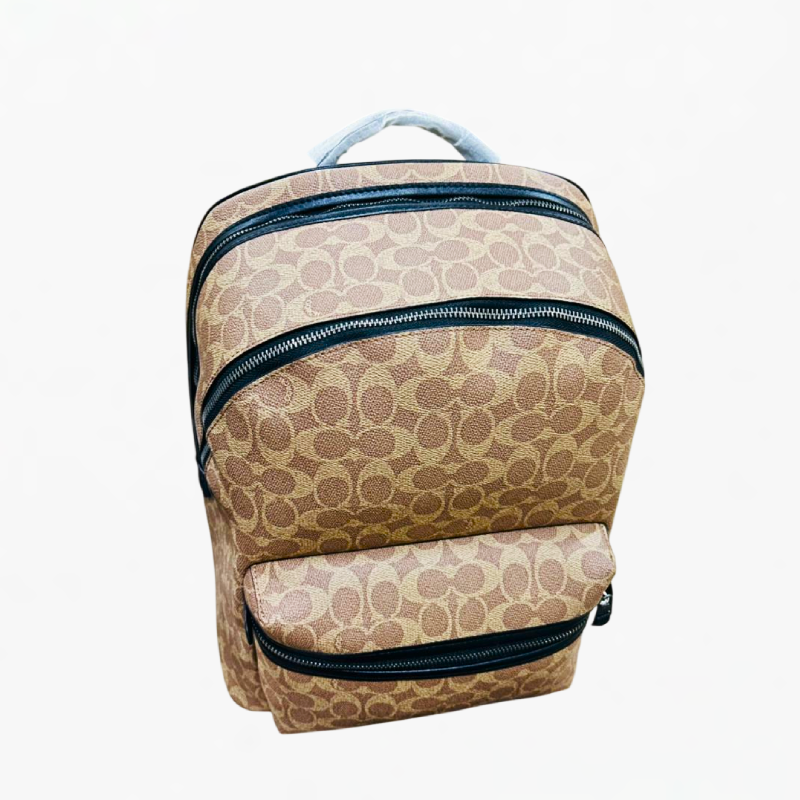 Coach Men’s West Backpack in Blocked Signature Canvas Everyday Travel Backpack (Size: L30.5cm H40.5cm W12.5cm) CP159 - Image 3