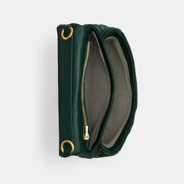 Coach TIMES SQUARE TABBY SHOULDER Green BAG WITH QUILTING (Size: L 20cm, H 17cm, W 6.5cm) CW629-1