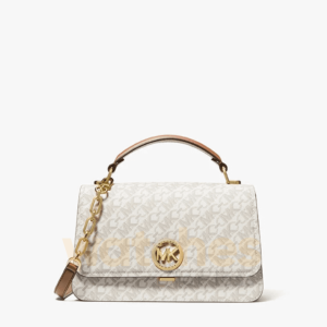 Michael Kors Empire Logo Satchel Signature Print Top Handle Crossbody Bag (Size: L30.0cm H22.0cm W13.0cm) 30T4GD8S6B