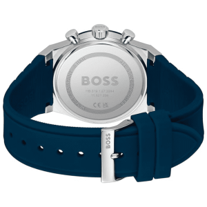 Alternative view of Hugo Boss Men’s Chronograph Quartz Blue Silicone Strap Blue Dial 41mm Watch 1514243
