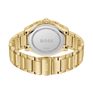 Alternative view of Hugo Boss Men’s Chronograph Quartz Gold Stainless Steel Olive Green Dial 44mm Watch 1514190