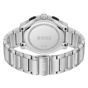 Alternative view of Hugo Boss Men’s Chronograph Quartz Silver Stainless Steel Black Dial 45mm Watch 1514191