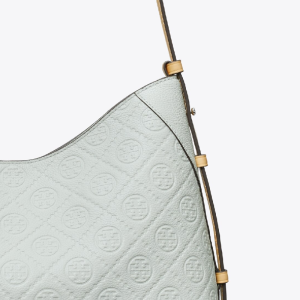 Alternative view of Tory Burch T Monogram Pebble Messenger Premium Pebbled Leather Crossbody Shoulder Bag (Size: L29.5cm H25.0cm W12.5cm) 169374
