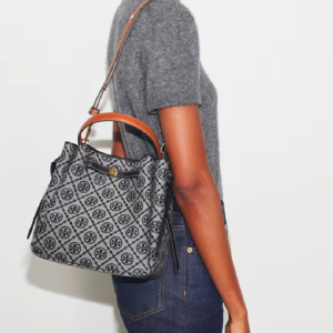 Alternative view of Tory Burch Romy T Monogram Bucket Shoulder & Crossbody Bag (Size: L22.0cm H21.5cm W9.5cm) 178016-405