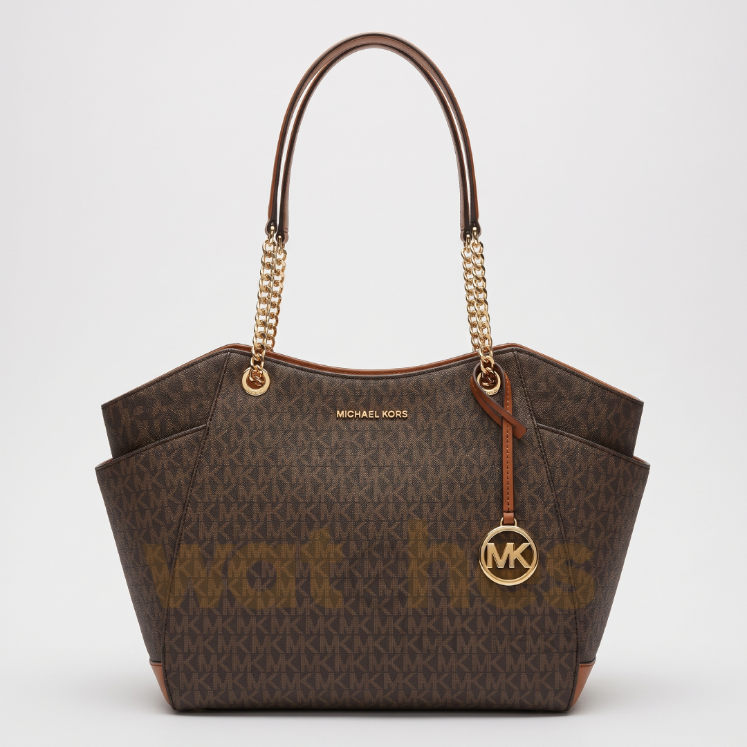 Michael Kors Jet Set Large Chain Shoulder Tote Bag For Womens -Brown (Size: W:12.70cm H:24.77cm D:39.37cm) 35S4GTVT3B-1